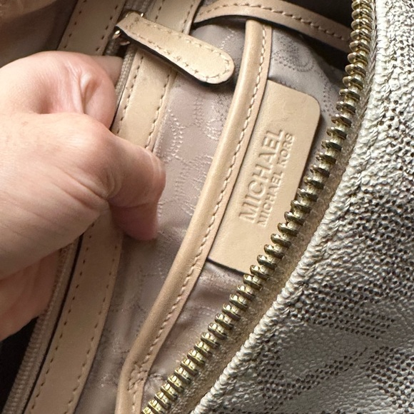 Michael Kors Beige and Brown Satchel - Picture 15 of 17